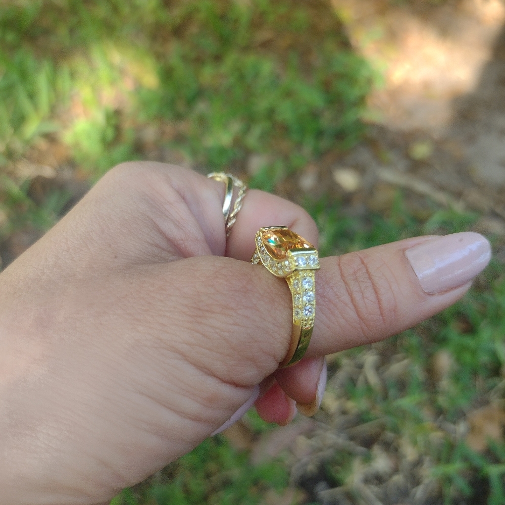 NWOT SS 925 Citrine Ring! 💍 - Picture 10 of 13